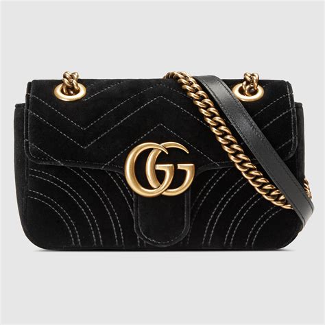 gucci velvet bag mini|Gucci velvet bag large.